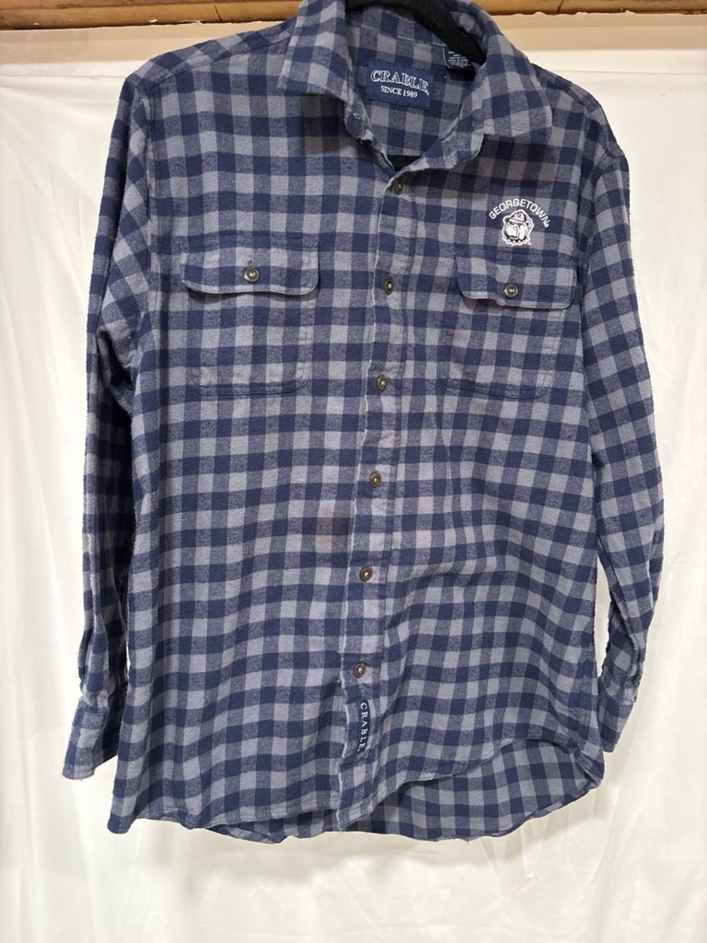 CRAFT Blue Plaid Button-Down Workshirt